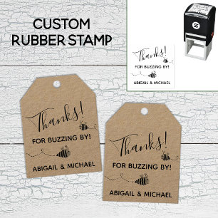 Thank You Gender-Neutral Cute Bee Baby Shower Self-inking Stamp