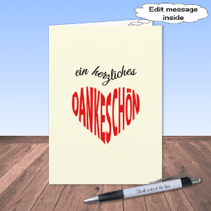 Thank you german language danke greeting card