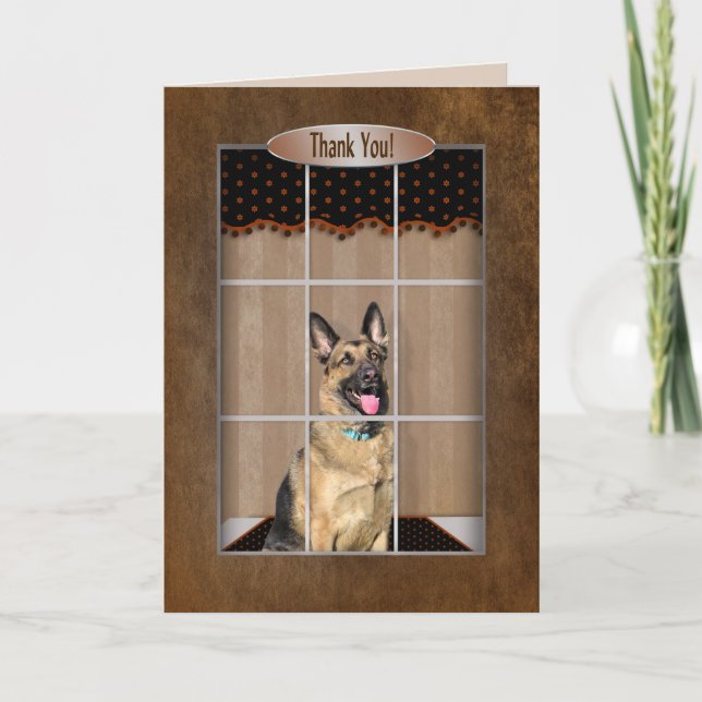 Thank You - German Shepherd - Window (Front)