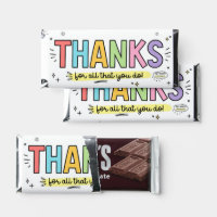 Thank You Gift Chocolate Bar Appreciation Week