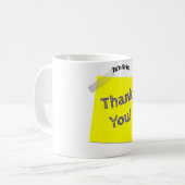 Thank You Gift For Man - Sticky Note -Customizable Coffee Mug (Front Left)
