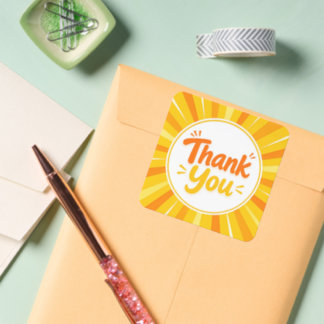 Thank You Gift Label Stickers