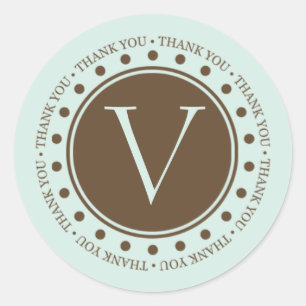 Thank You Gift Monogrammed Labels Gift Seals
