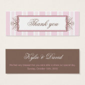 THANK YOU GIFT TAG :: paris stripe (Front & Back)