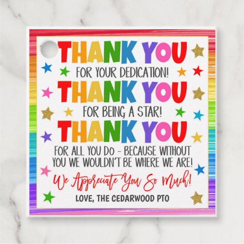 Thank You Gift Tags