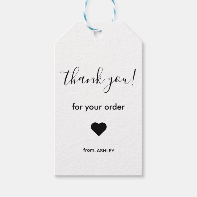 Thank You Gift Tags (Front)