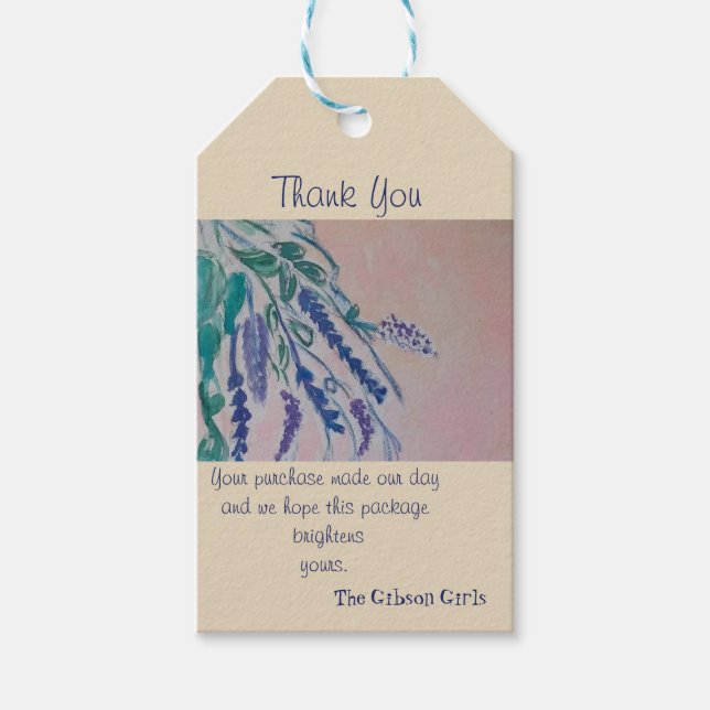 thank you gift tags (Front)
