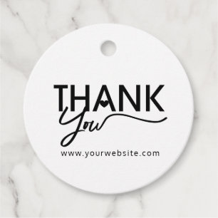 Thank You, Gift Tags, Labels, Business Packaging Favor Tags
