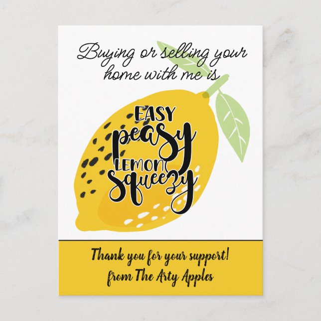 thank you gift volunteer marketing hand out real  postcard (Front)