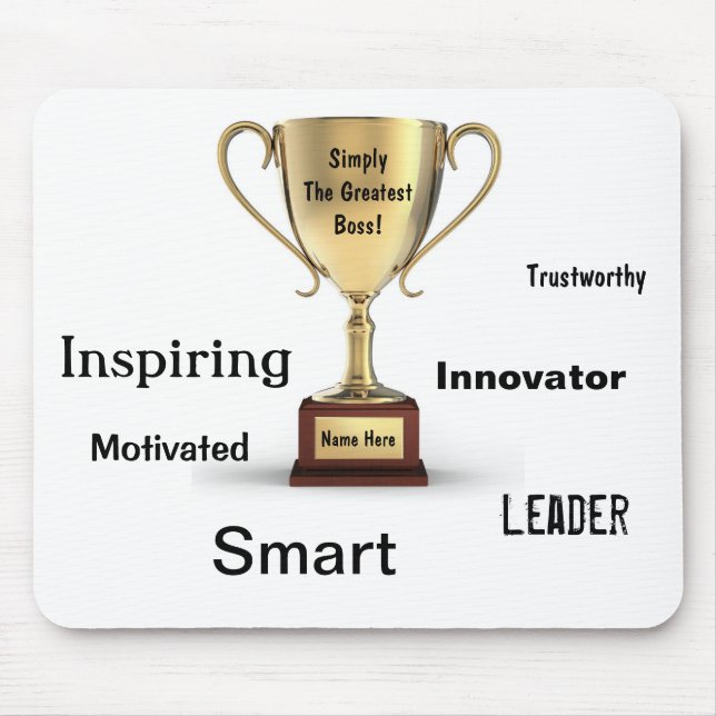 Thank You Gifts For Boss Mouse Pad (Front)