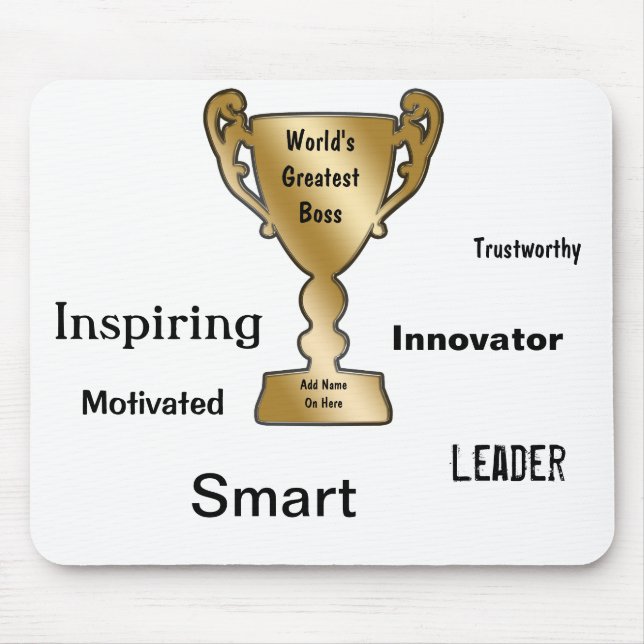 Thank You Gifts For Boss Mouse Pad (Front)