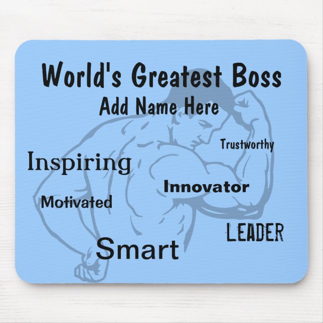 Thank You Gifts For Boss Mouse Pad (Front)