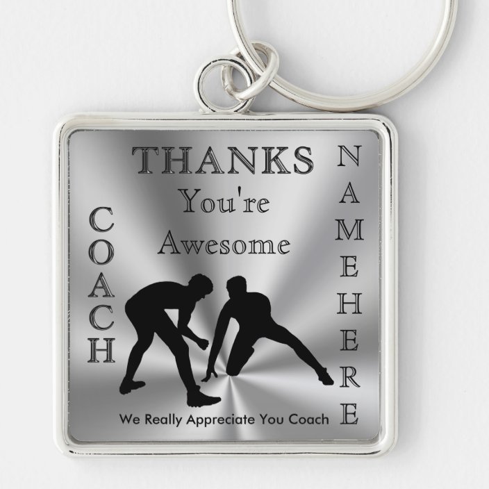 Thank You Gifts for Wrestling Coaches PERSONALIZED Keychain