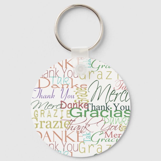 Thank You Gifts Keychain (Front)