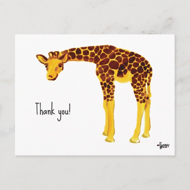 Thank You Giraffe Card (Front)