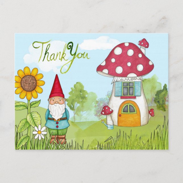 Thank You Gnome Postcard (Front)