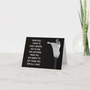 Thank You, God Letterpress Thank You Card