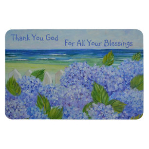 Thank You God Seashore Magnet