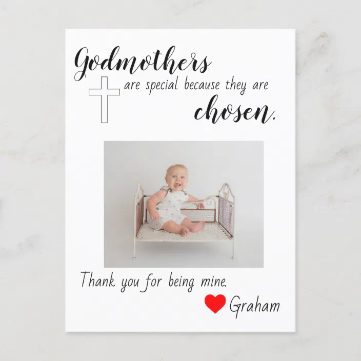 Thank You Godmother Card Zazzle Com