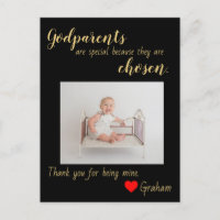 Thank you Godparent card