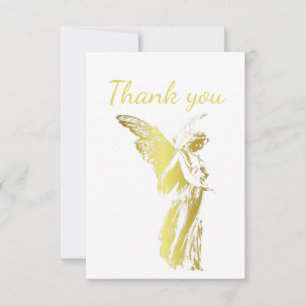 Thank You Gold Angel Spiritual Card