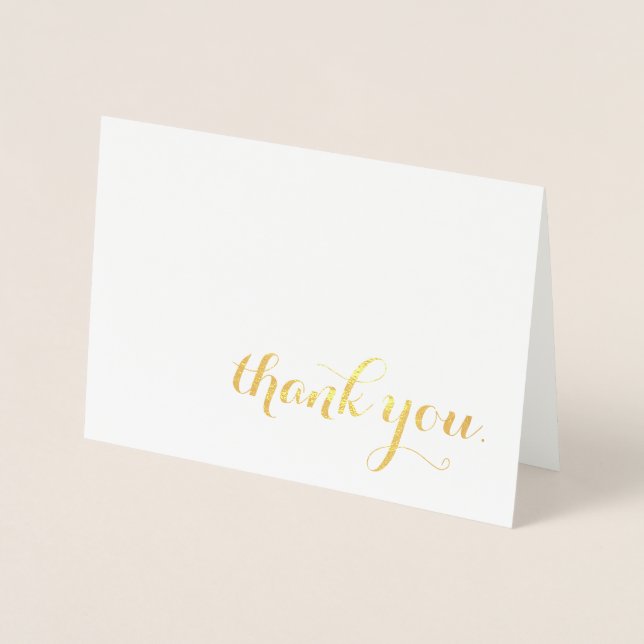 thank you gold foil foil card (Front)