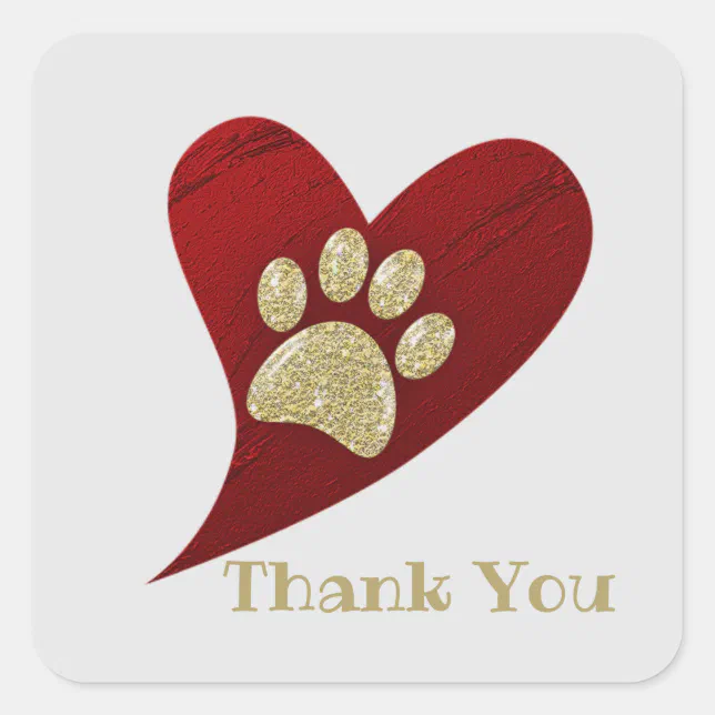 Paw Print Business Card Holder - Rose Gold Tone With Crystal Accents, Desk Organizer For Animal Lovers