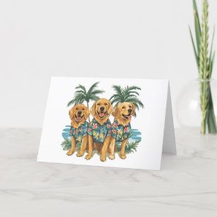 Thank You Golden Retriever Dogs Hawaiian Shirt