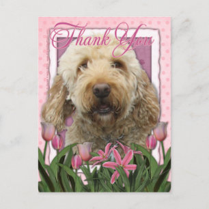 Thank You - Goldendoodle Postcard