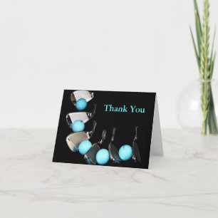 Thank You Golf Ball And Irons Card