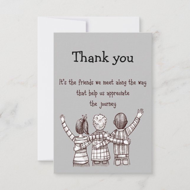 Thank You Good Friend Quote Card (Front)