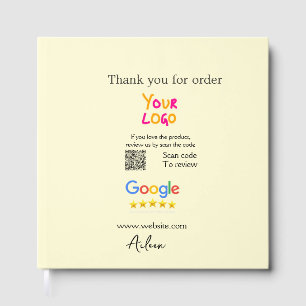 Thank you Google review scan QR business Guest Book