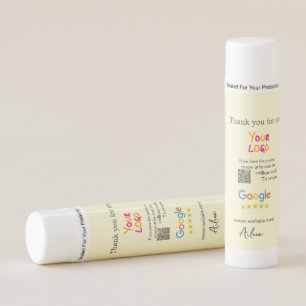 Thank you Google review scan QR business Lip Balm