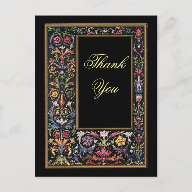 Thank You Gothic Postcard Customizable (Front)