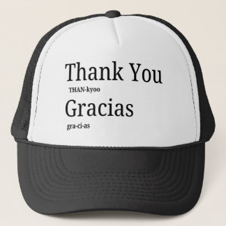 Thank You Gracias Bilingual Learn English Spanish  Trucker Hat