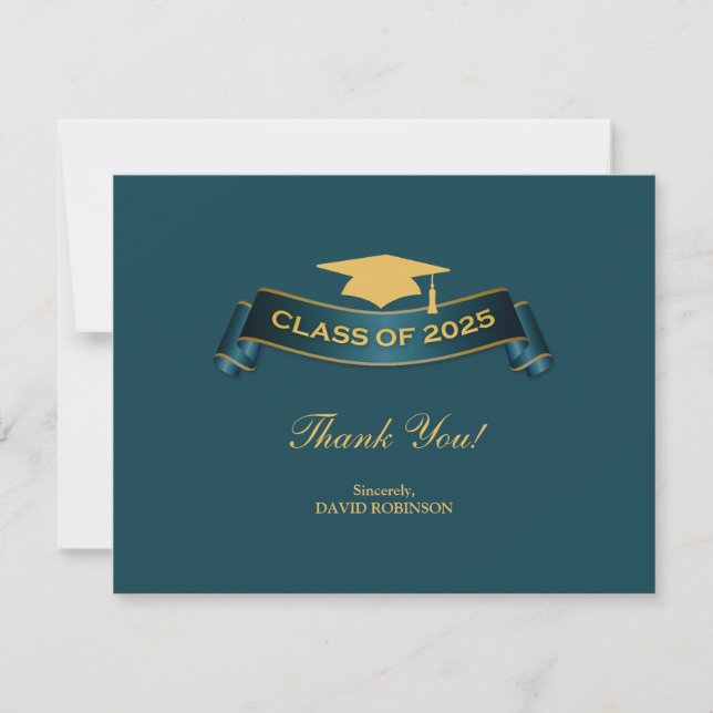 Thank You Graduation Class of 2025 Card (Front)