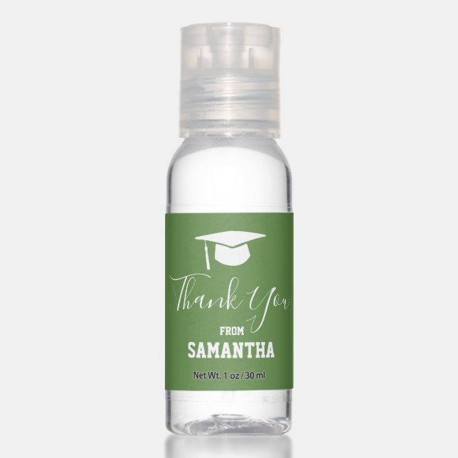 Thank You Graduation Party Favor Hand Sanitizer (Front)