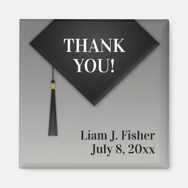 Thank You Graduation Tassel Magnet (Front)