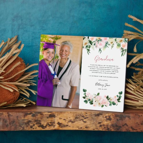 Thank You Grandma  Floral Photo Frame