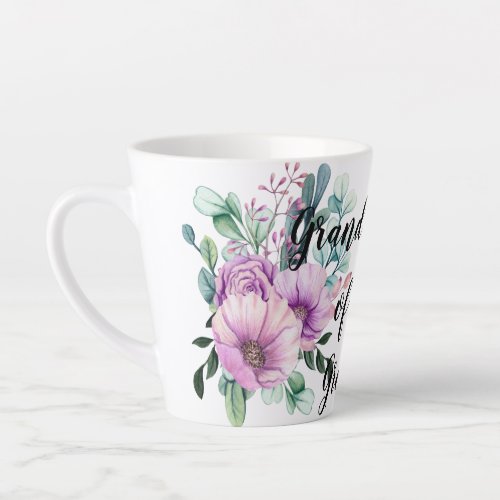 Thank You Grandmother Groom or Bride Purple Latte Mug