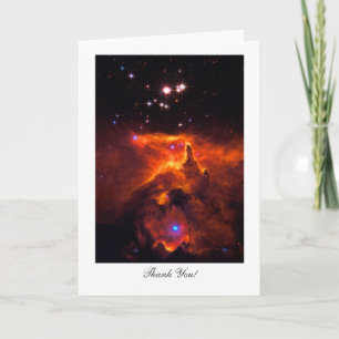 Thank You, Grateful, Star Cluster Outer Space Thank You Card