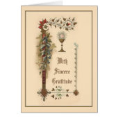 Thank You  Gratitude Catholic Priest Bishop Clergy (Front)