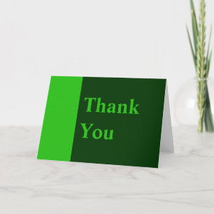 Thank You green color