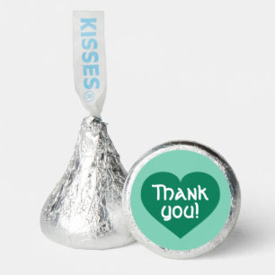 Thank You Green Heart Jelly Belly Tin Hershey®'s Kisses®