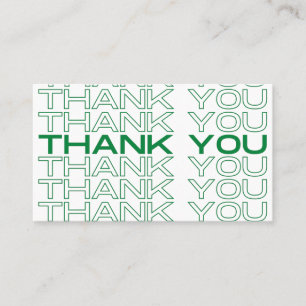 Thank You Green Newspaper Print Media Insert