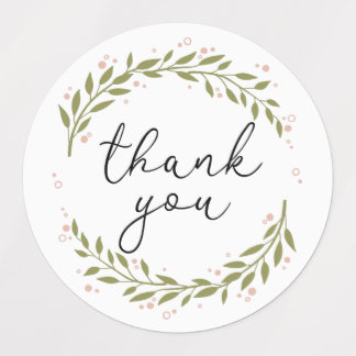 Thank you Greenery Labels