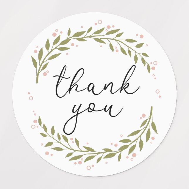 Thank you Greenery Labels (Design 1)