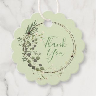 Thank You Greenery Tiny Flowers Wreath