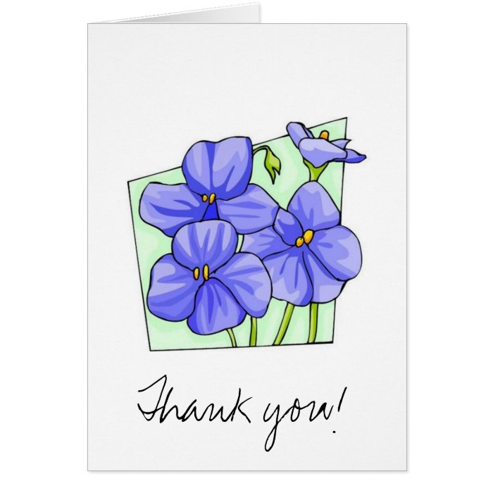 Thank you greeting card