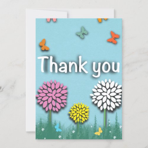 Thank you greeting card